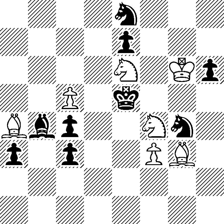 4n3/4p3/4N1Kp/2P1k3/Bbp2Nn1/p1p2PB1/8/8