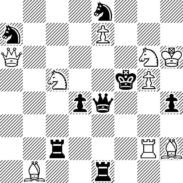 4n3/n3P3/Q5NK/2N2kP1/3pq2p/8/2r3RB/1B2r3