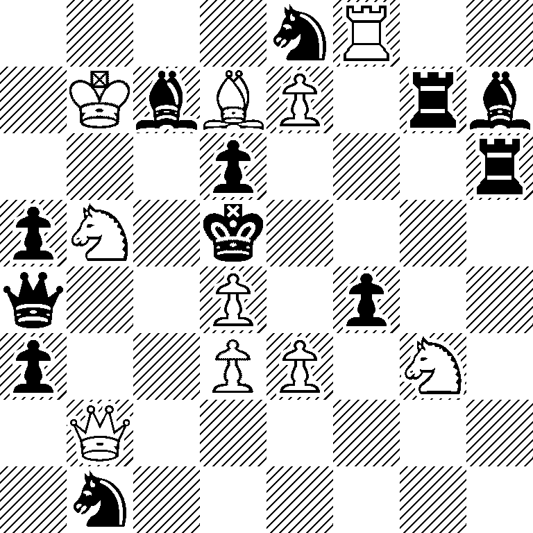 4nR2/1KbBP1rb/3p3r/pN1k4/q2P1p2/p2PP1N1/1Q6/1n6