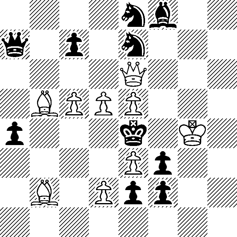 4nb2/q1p1n3/4Q3/1BPPP3/p3k1K1/4Pp2/1B1Ppp2/8