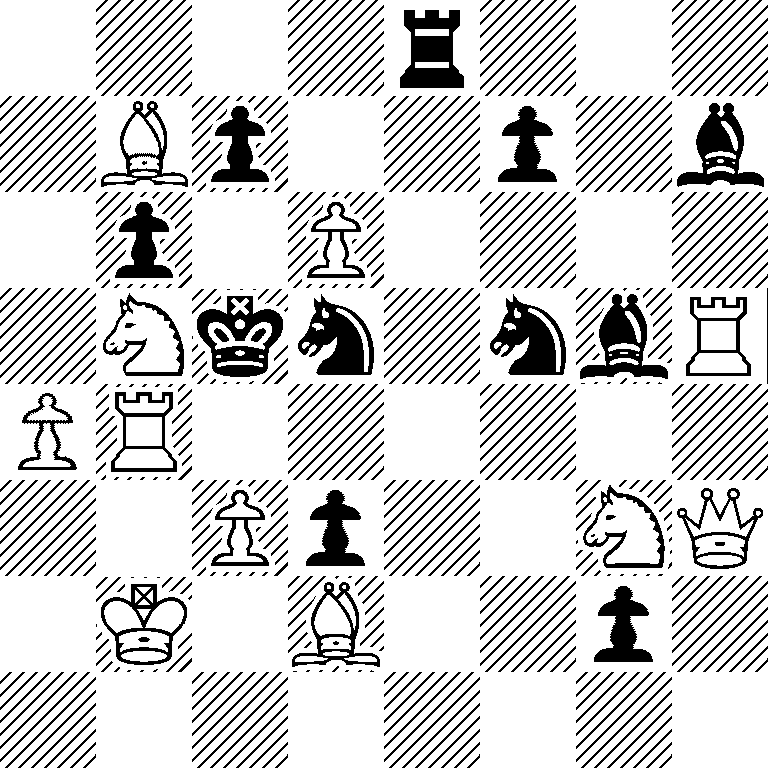 4r3/1Bp2p1b/1p1P4/1Nkn1nbR/PR6/2Pp2NQ/1K1B2p1/8