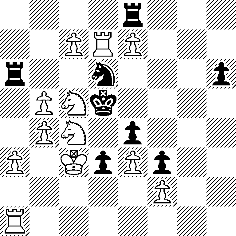 4r3/2PRP3/r2n3p/1PNk4/1PN1p3/P1KpPp2/5P2/R7