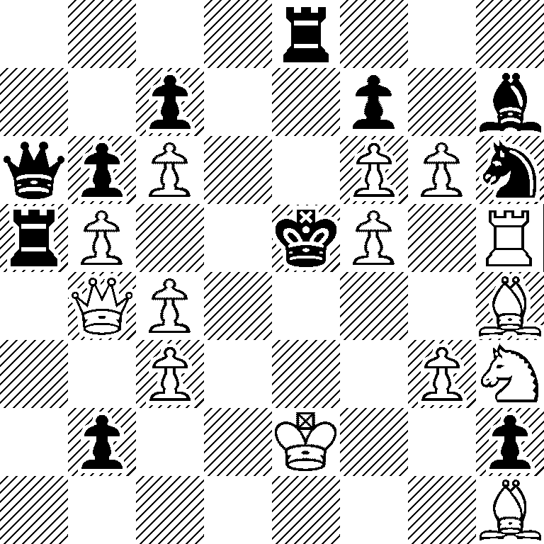 4r3/2p2p1b/qpP2PPn/rP2kP1R/1QP4B/2P3PN/1p2K2p/7B