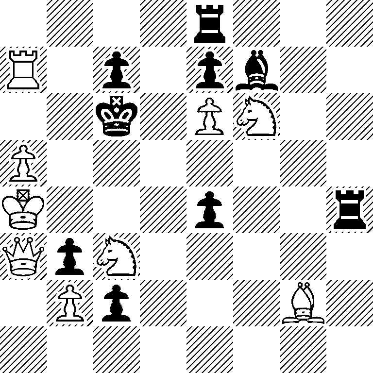 4r3/R1p1pb2/2k1PN2/P7/K3p2r/QpN5/1Pp3B1/8