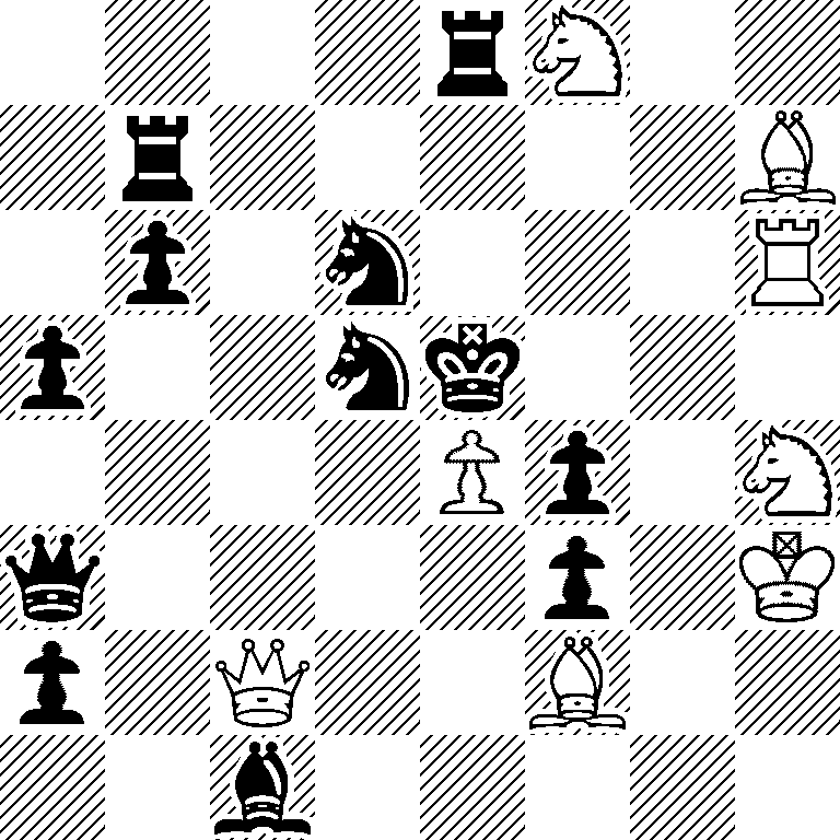 4rN2/1r5B/1p1n3R/p2nk3/4Pp1N/q4p1K/p1Q2B2/2b5