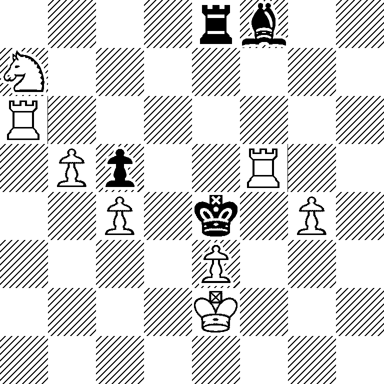 4rb2/N7/R7/1Pp2R2/2P1k1P1/4P3/4K3/8