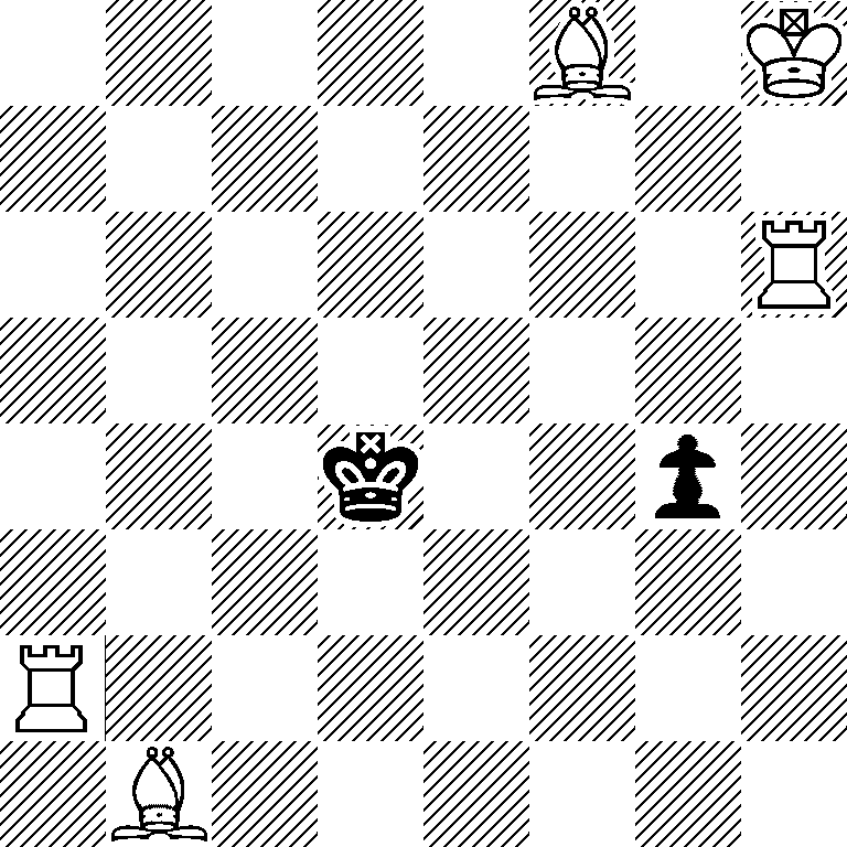 5B1K/8/7R/8/3k2p1/8/R7/1B6