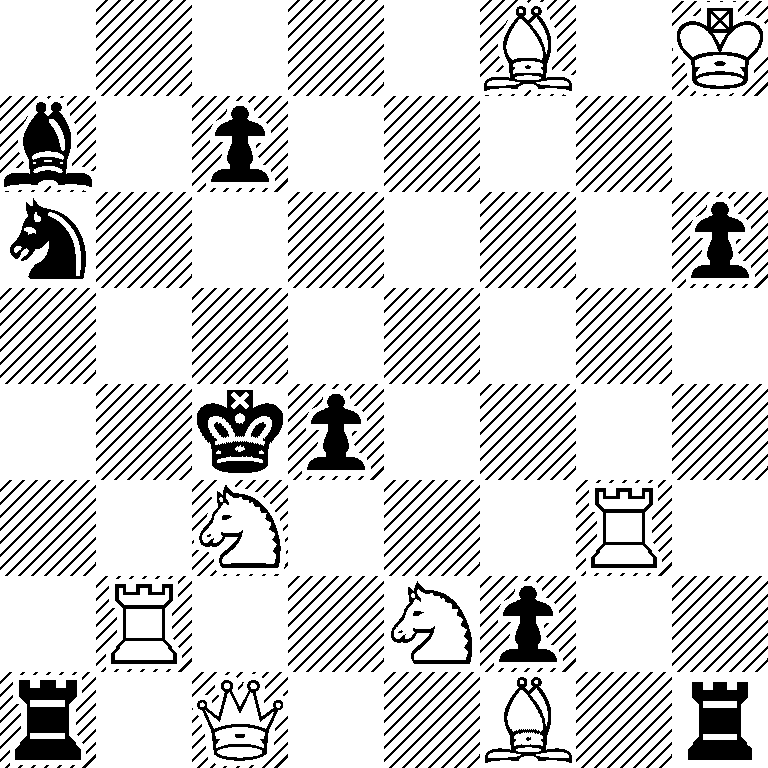 5B1K/b1p5/n6p/8/2kp4/2N3R1/1R2Np2/r1Q2B1r