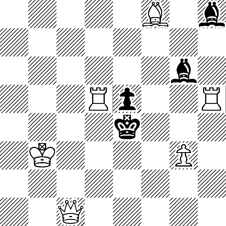 5B1b/8/6b1/3Rp2R/4k3/1K4P1/8/2Q5