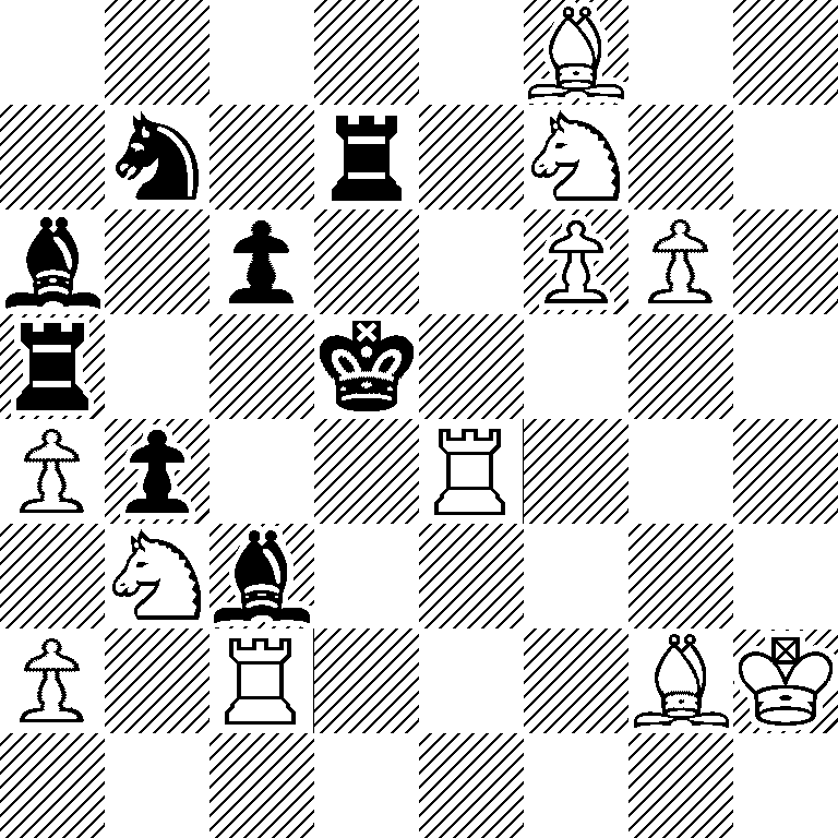 5B2/1n1r1N2/b1p2PP1/r2k4/Pp2R3/1Nb5/P1R3BK/8
