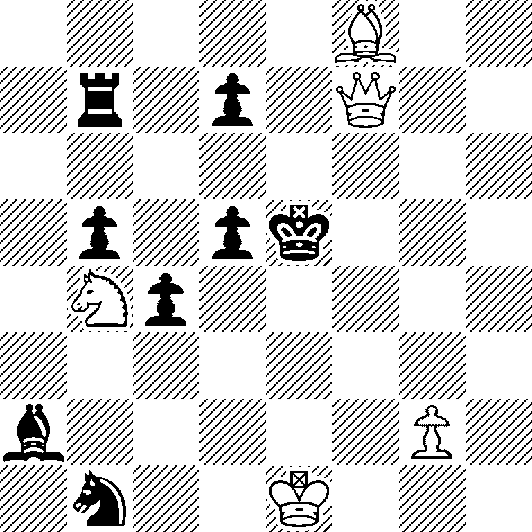 5B2/1r1p1Q2/8/1p1pk3/1Np5/8/b5P1/1n2K3