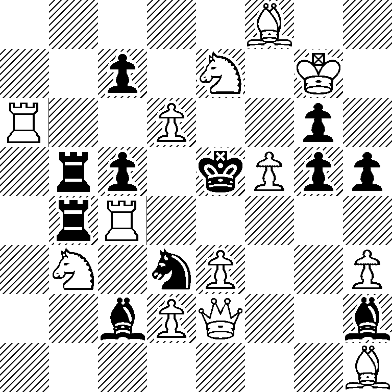 5B2/2p1N1K1/R2P2p1/1rp1kPpp/1rR5/1N1nP2P/2bPQ2b/7B