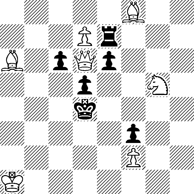 5B2/3Pr3/B1pQp3/3p2N1/3k4/5p2/5P2/K7