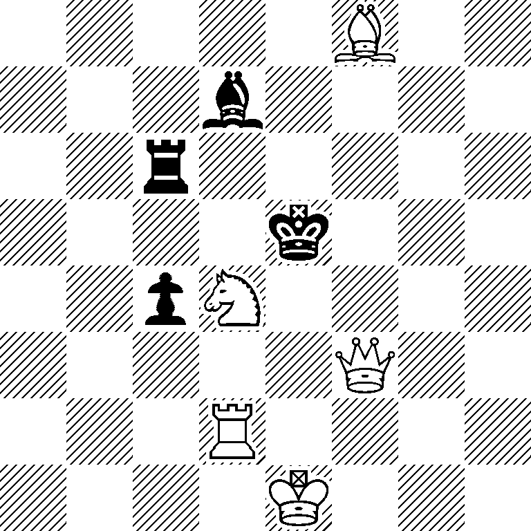 5B2/3b4/2r5/4k3/2pN4/5Q2/3R4/4K3