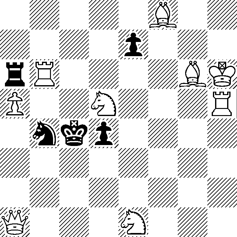 5B2/4p3/rR4BK/P2N3R/1nkp4/8/8/Q3N3
