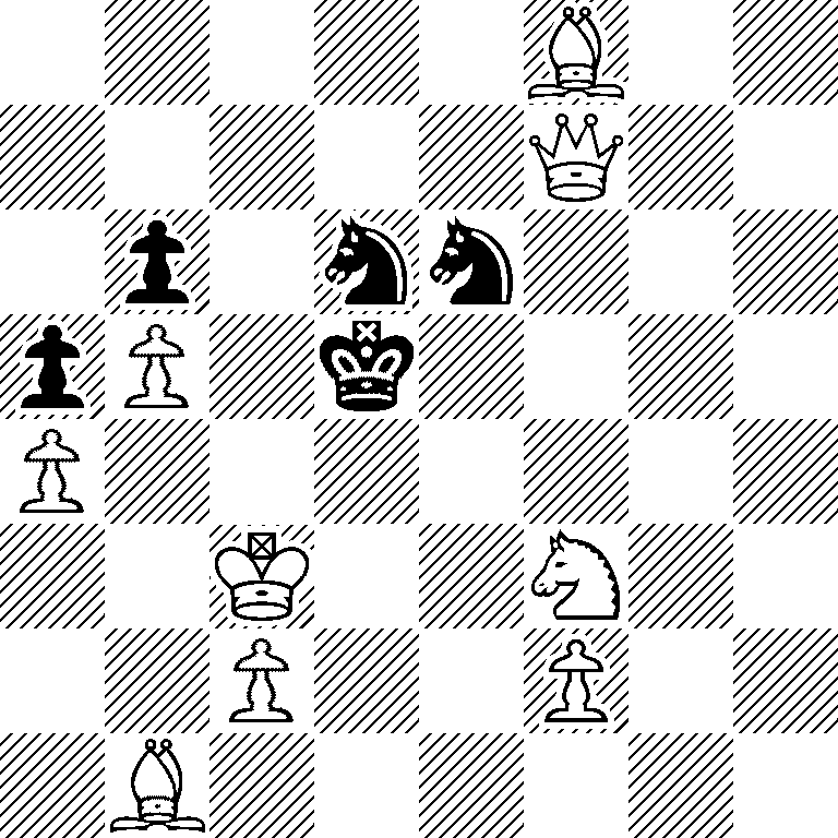 5B2/5Q2/1p1nn3/pP1k4/P7/2K2N2/2P2P2/1B6