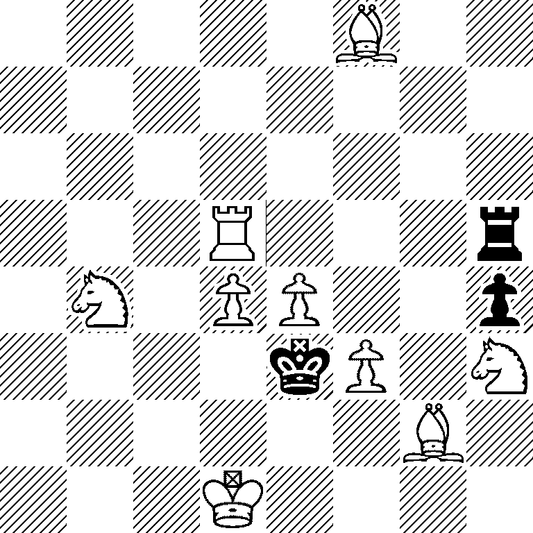 5B2/8/8/3R3r/1N1PP2p/4kP1N/6B1/3K4