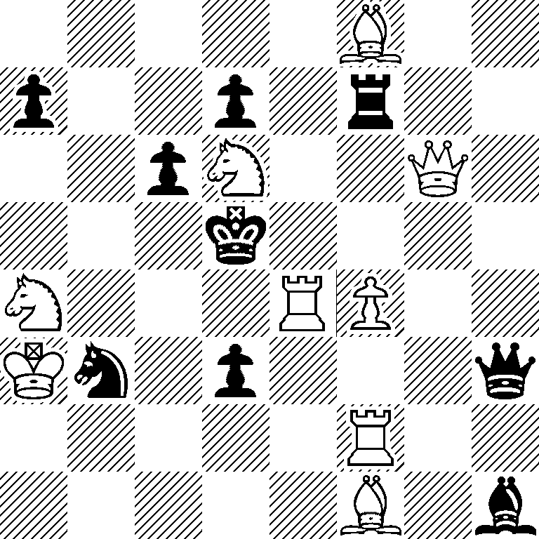 5B2/p2p1r2/2pN2Q1/3k4/N3RP2/Kn1p3q/5R2/5B1b