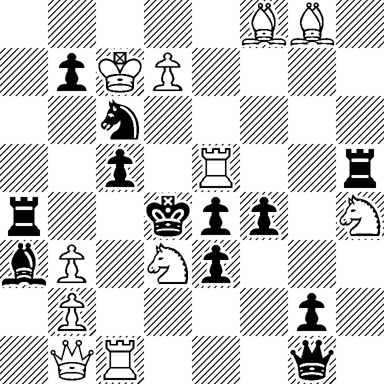 5BB1/1pKP4/2n5/2p1R2r/r2kpp1N/bP1Np3/1P4p1/1QR3q1