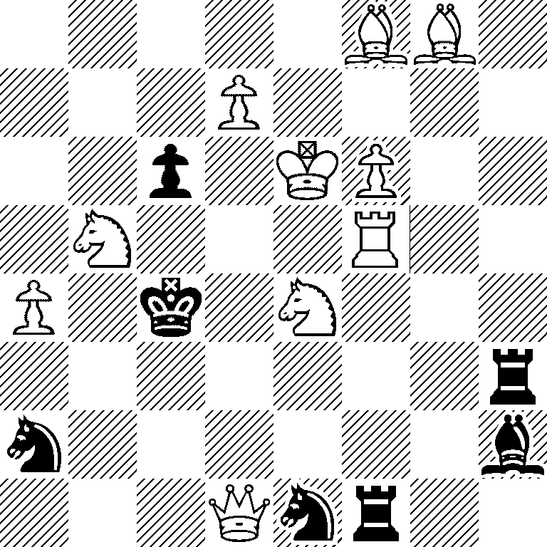5BB1/3P4/2p1KP2/1N3R2/P1k1N3/7r/n6b/3Qnr2