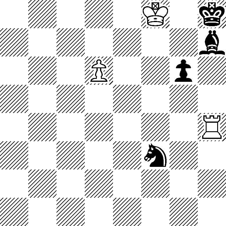 5K1k/7b/3P2p1/8/7R/5n2/8/8