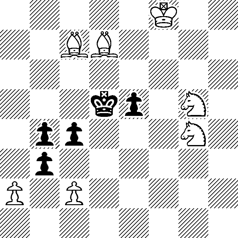 5K2/2BB4/8/3kp1N1/1pp3N1/1p6/P1P5/8