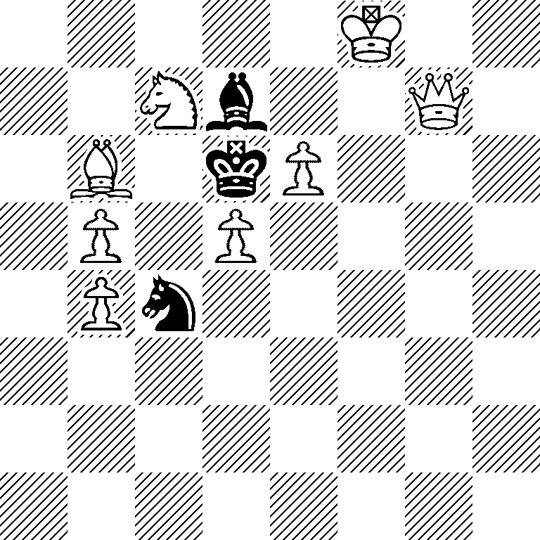 5K2/2Nb2Q1/1B1kP3/1P1P4/1Pn5/8/8/8