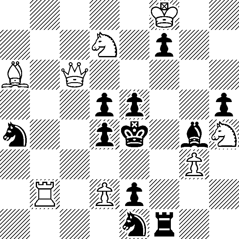 5K2/3N1p2/B1Q5/3pp2p/n2pk1bN/6P1/1R1Pp3/4nr2