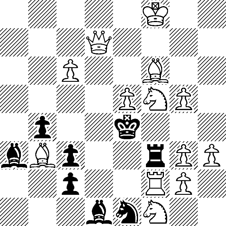 5K2/3Q4/2P2B2/4PNP1/1p2k3/bBp2rPP/2p2RP1/3bnN2
