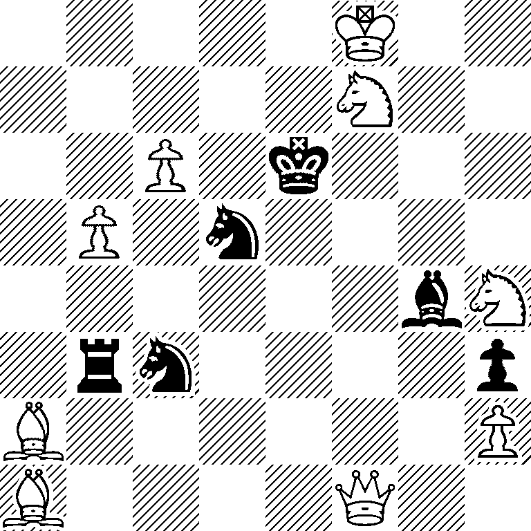 5K2/5N2/2P1k3/1P1n4/6bN/1rn4p/B6P/B4Q2