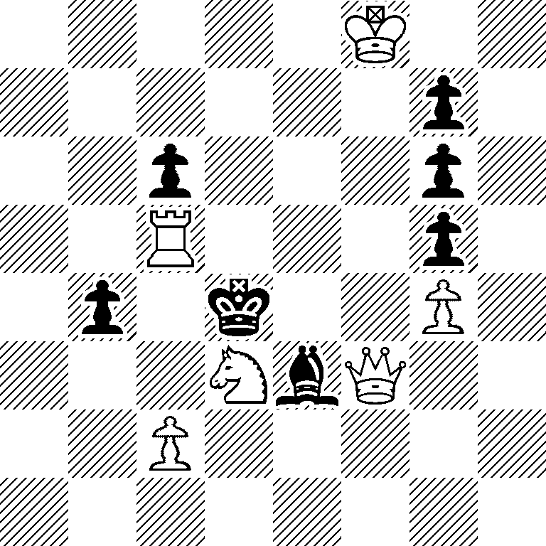 5K2/6p1/2p3p1/2R3p1/1p1k2P1/3NbQ2/2P5/8