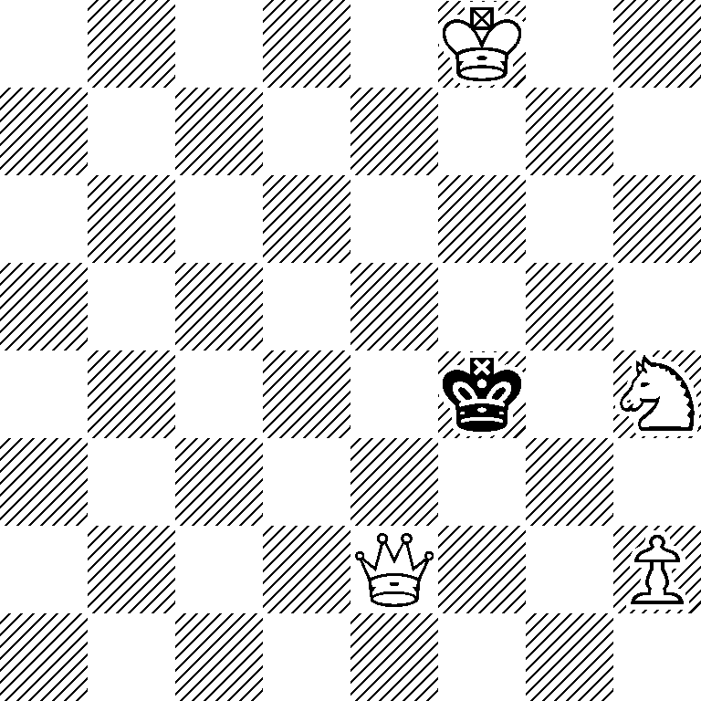 5K2/8/8/8/5k1N/8/4Q2P/8