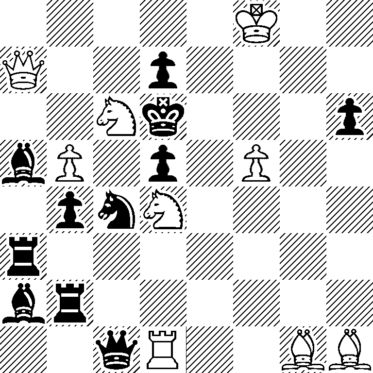 5K2/Q2p4/2Nk3p/bP1p1P2/1pnN4/r7/br6/2qR2BB