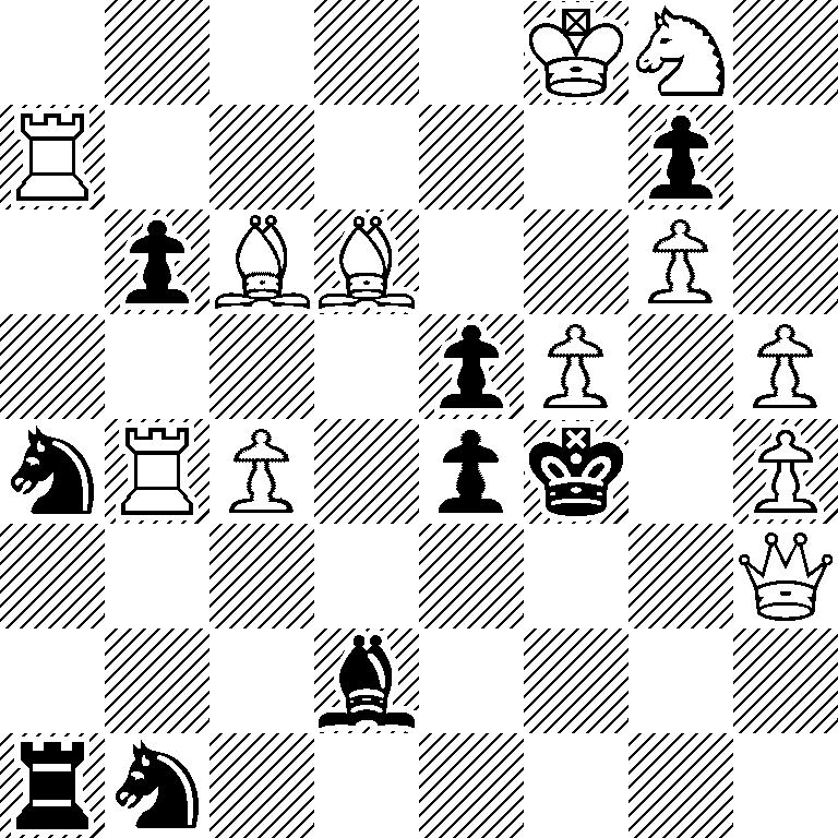 5KN1/R5p1/1pBB2P1/4pP1P/nRP1pk1P/7Q/3b4/rn6