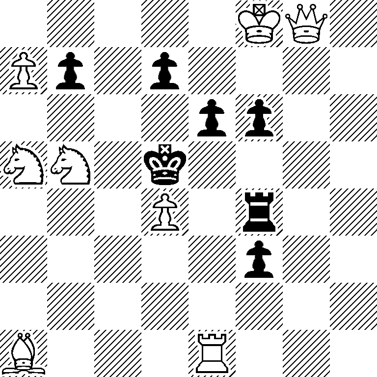 5KQ1/Pp1p4/4pp2/NN1k4/3P1r2/5p2/8/B3R3