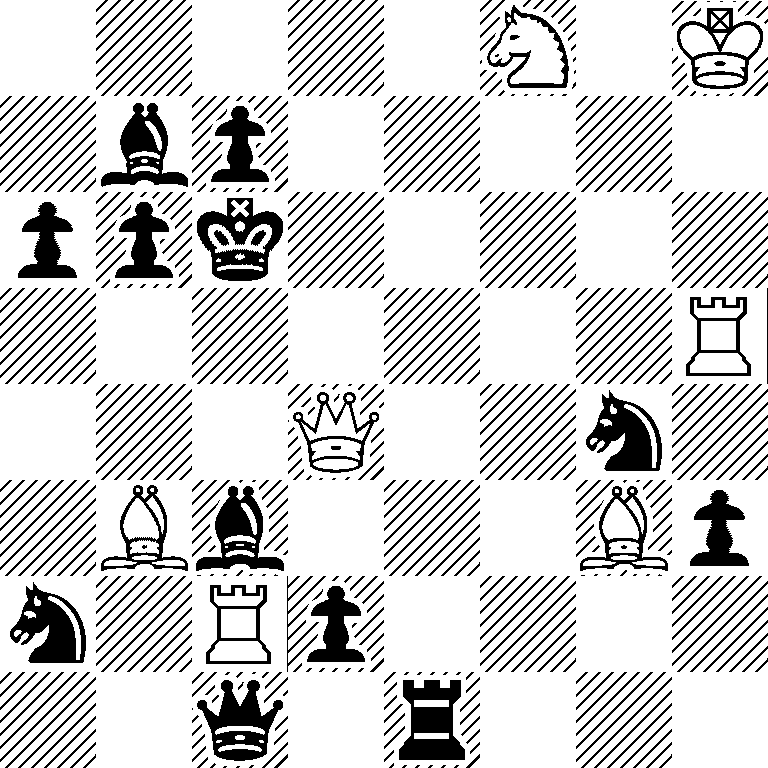5N1K/1bp5/ppk5/7R/3Q2n1/1Bb3Bp/n1Rp4/2q1r3