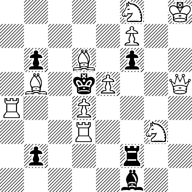 5N1K/5P2/1p1B1p2/1B1kP2Q/R2P4/3R2N1/1p3r2/5b2
