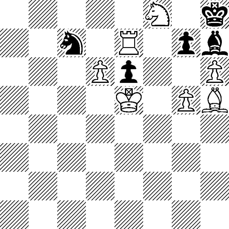 5N1k/2n1R1pb/3Pp2P/4K1PB/8/8/8/8