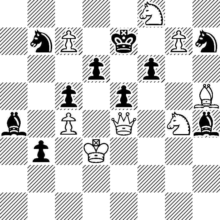 5N2/1nP1k1Pn/3p1p2/2p1p2B/b1P1Q1Nb/1p1K4/8/8