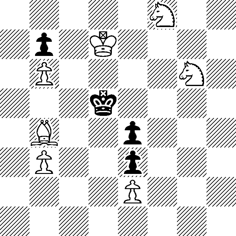 5N2/1p1K4/1P4N1/3k4/1B2p3/1P2p3/4P3/8