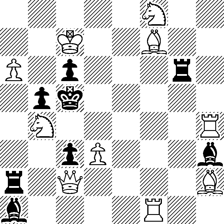 5N2/2K2B2/P1p3r1/1pk5/1N5R/2pP3b/r1Q4B/b4R2