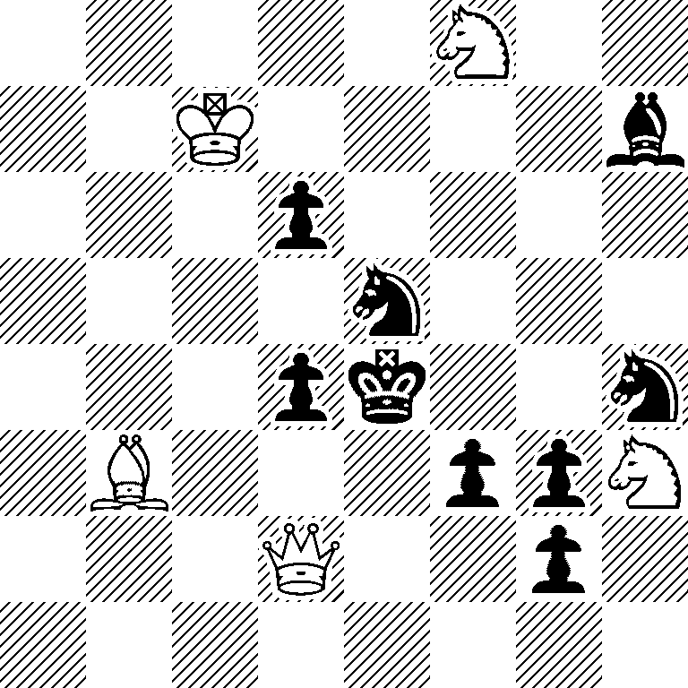 5N2/2K4b/3p4/4n3/3pk2n/1B3ppN/3Q2p1/8