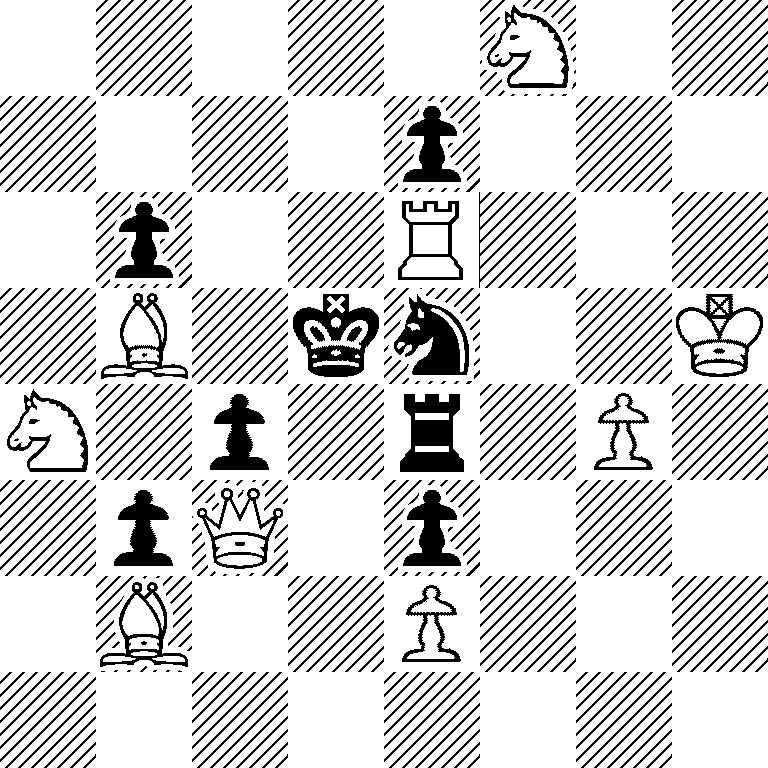 5N2/4p3/1p2R3/1B1kn2K/N1p1r1P1/1pQ1p3/1B2P3/8