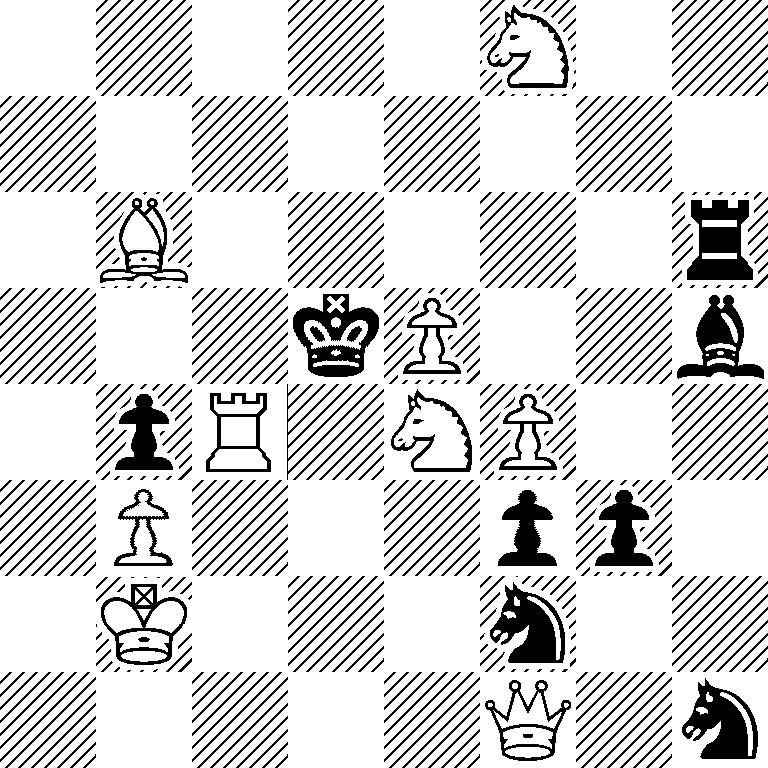 5N2/8/1B5r/3kP2b/1pR1NP2/1P3pp1/1K3n2/5Q1n