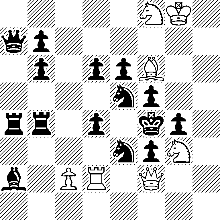 5NK1/qp6/1p1ppB2/4np2/rr1p1kp1/4npN1/b1PR1Q2/8