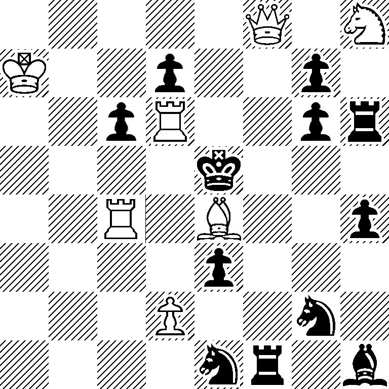 5Q1N/K2p2p1/2pR2pr/4k3/2R1B2p/4p3/3P2n1/4nr1b