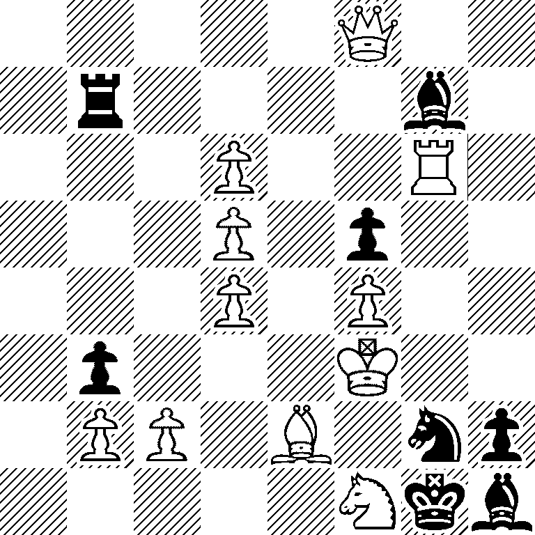 5Q2/1r4b1/3P2R1/3P1p2/3P1P2/1p3K2/1PP1B1np/5Nkb