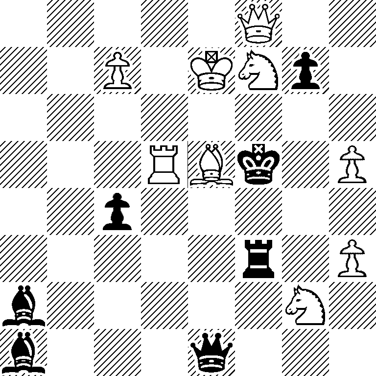 5Q2/2P1KNp1/8/3RBk1P/2p5/5r1P/b5N1/b3q3