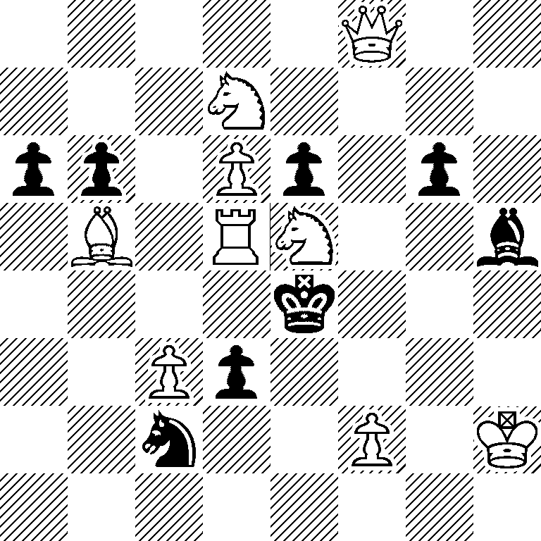 5Q2/3N4/pp1Pp1p1/1B1RN2b/4k3/2Pp4/2n2P1K/8