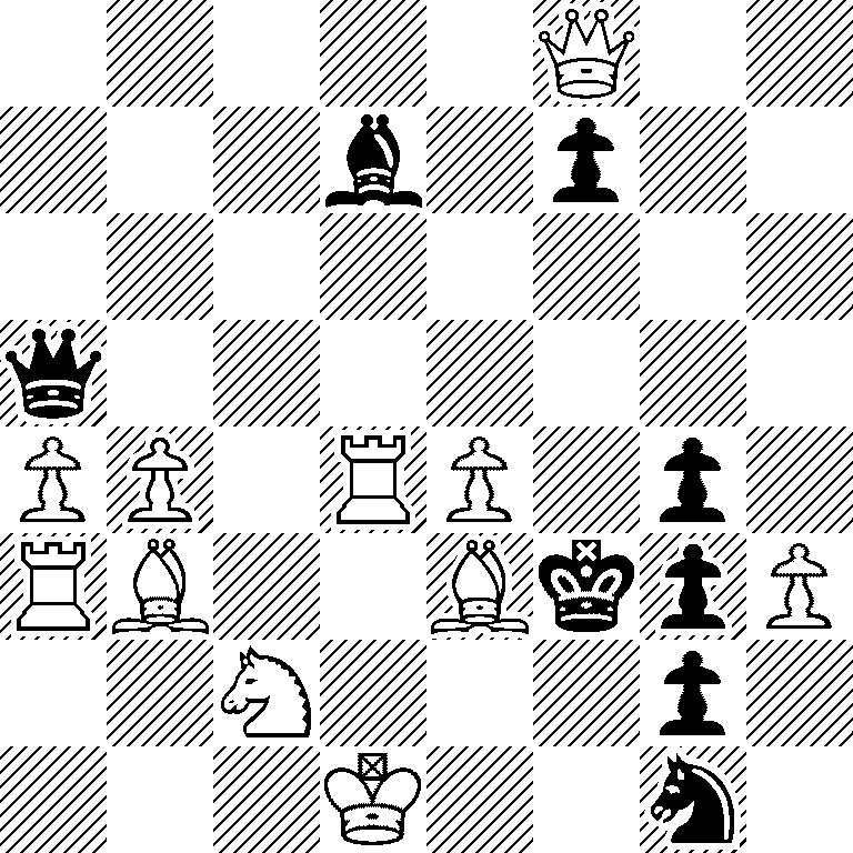 5Q2/3b1p2/8/q7/PP1RP1p1/RB2BkpP/2N3p1/3K2n1